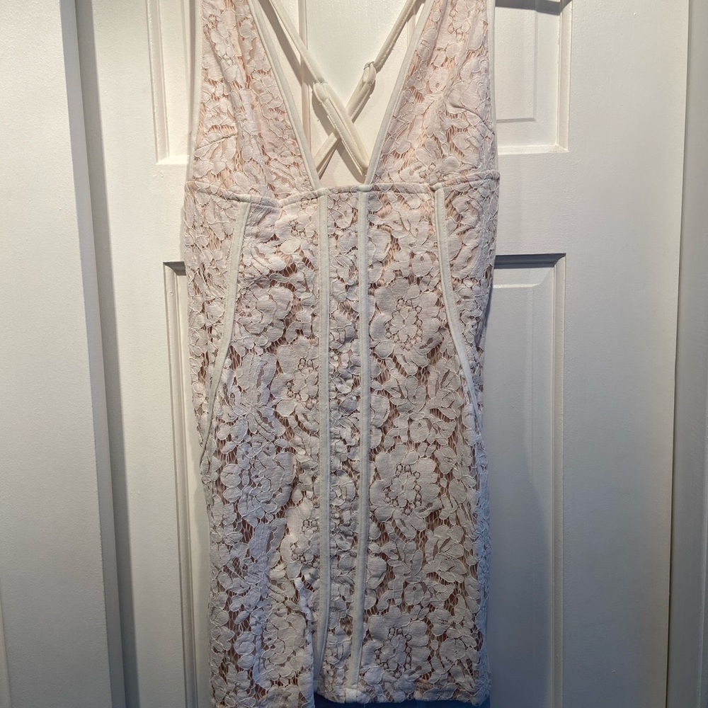 White lace dress